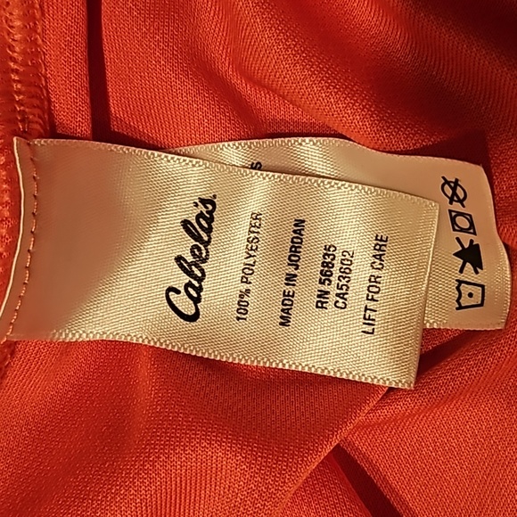 Women’s Cabelas Guide Wear Orang Shirt. Size Small - Picture 8 of 8